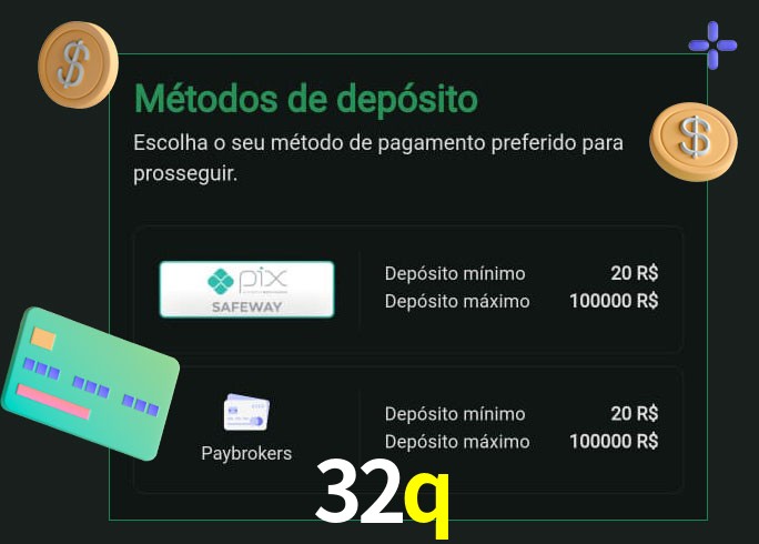 O cassino 32q oferece uma grande variedade de métodos de pagamento